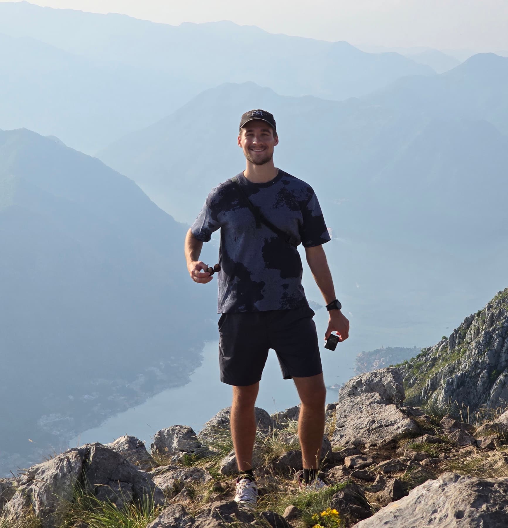 Your guide above the Bay of Kotor